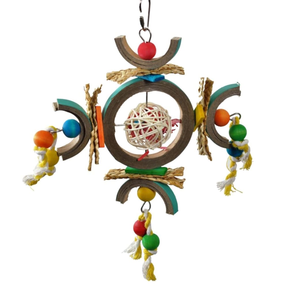 A and E Cages Happy Beaks Atomic Dream Catcher Bird Toy 1ea-One Size - Pet Supplies - A and E