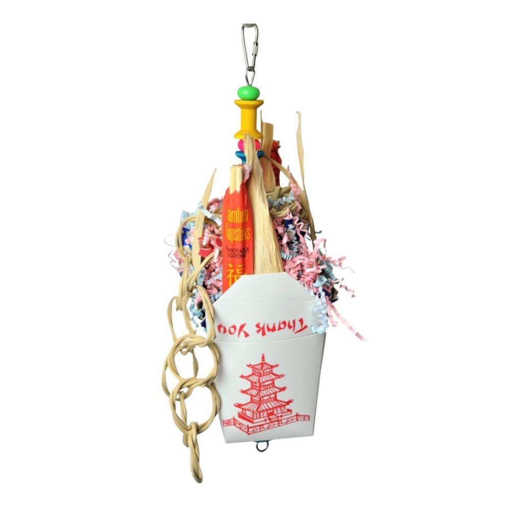 A and E Cages Happy Beaks Chinese Take Out Bird Toy 1ea-One Size - Pet Supplies - A and E