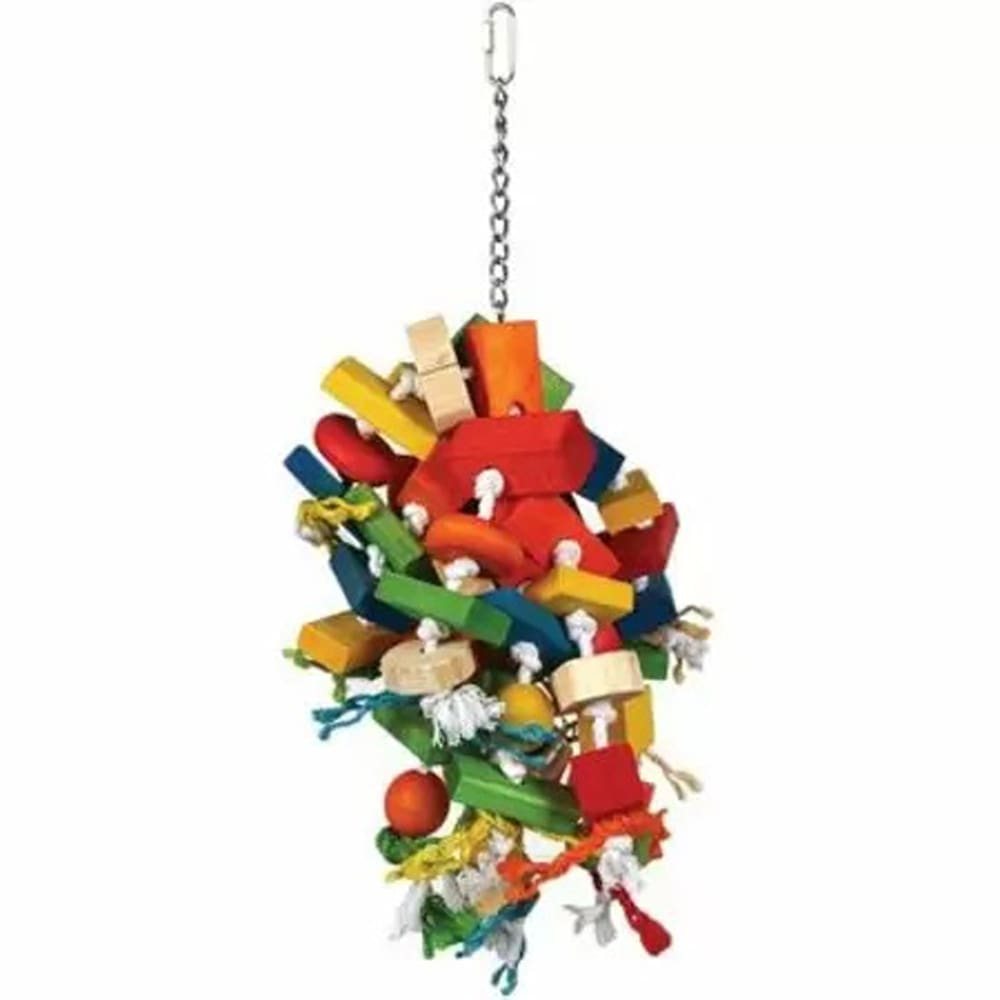 A and E Cages Happy Beaks Cluster Blocks Bird Toy LG - Pet Supplies - A and E