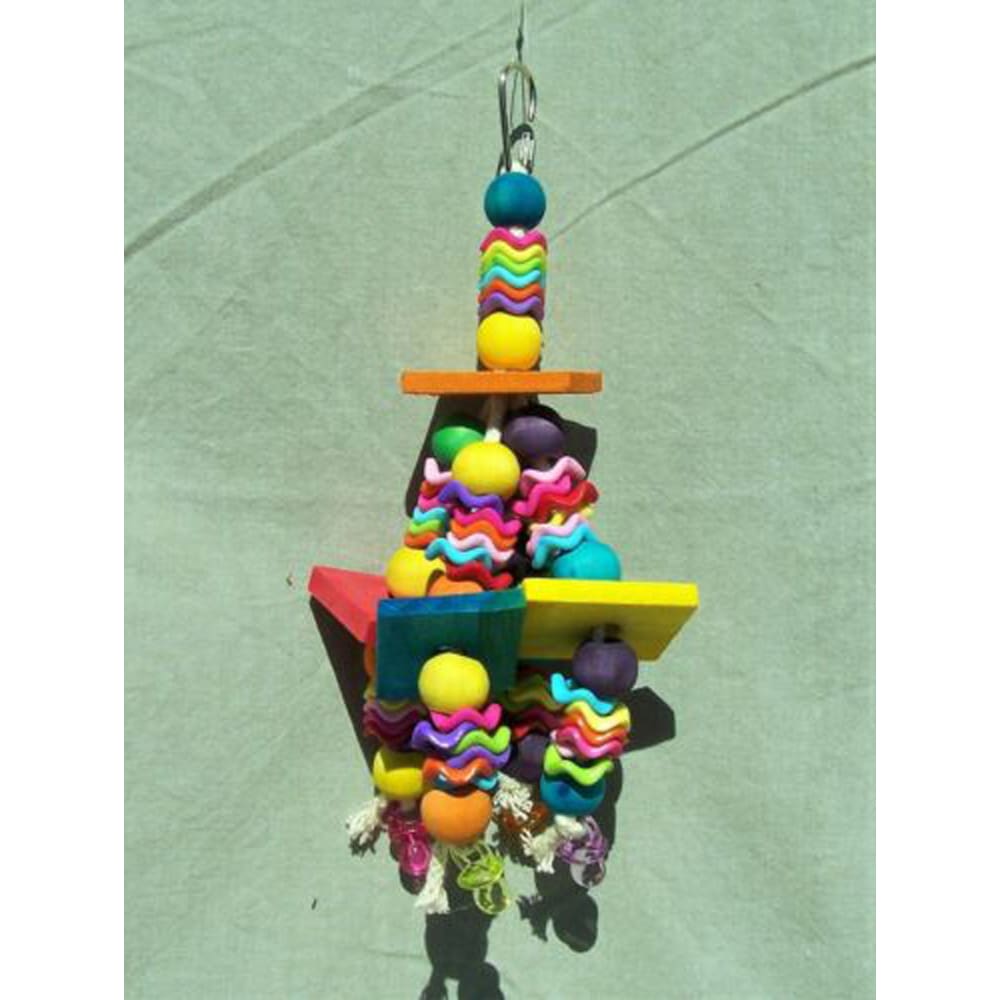 A and E Cages Happy Beaks Fiesta Blocks Bird Toy One Size - Pet Supplies - A and E