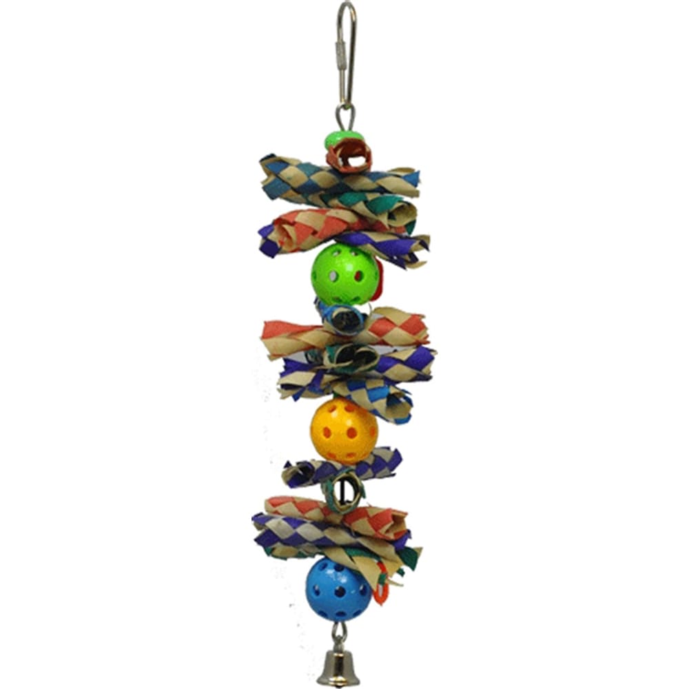 A and E Cages Happy Beaks Hanging Finger Trap and Balls Bird Toy One Size - Pet Supplies - A and E