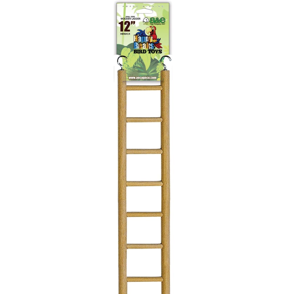 A and E Cages Happy Beaks Small Ladder Bird Toy 12in - Pet Supplies - A and E