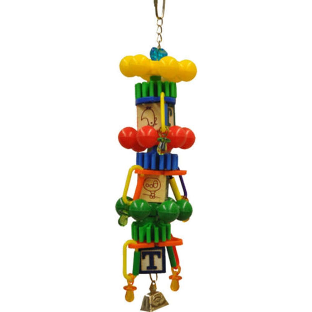 A and E Cages Happy Beaks Spin Tower Bird Toy One Size - Pet Supplies - A and E