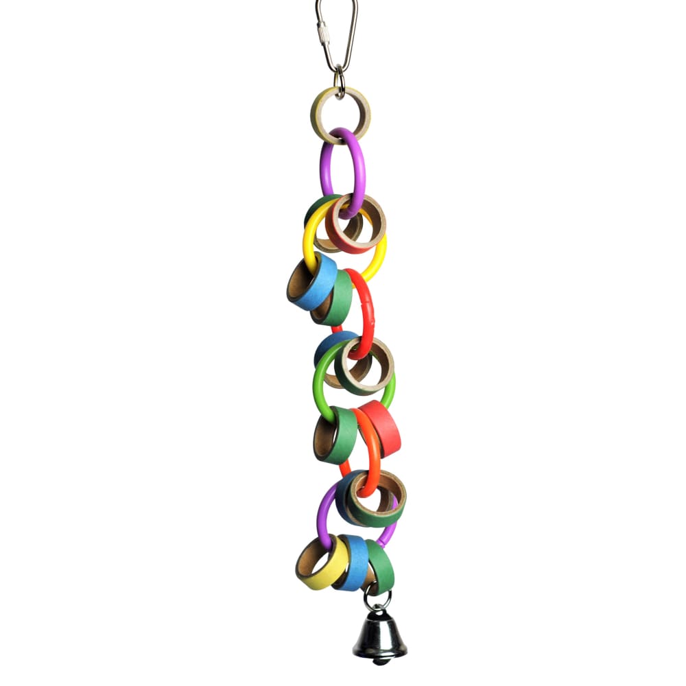 A and E Cages Made in America Bagels and Bell Bird Toy - Pet Supplies - A and E