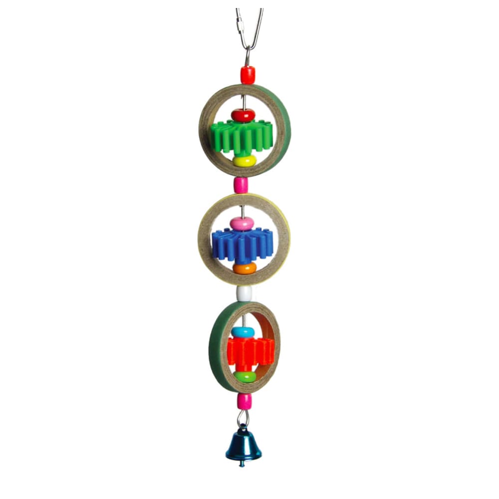 A and E Cages Made in America Gears and Rings Bird Toy - Pet Supplies - A and E