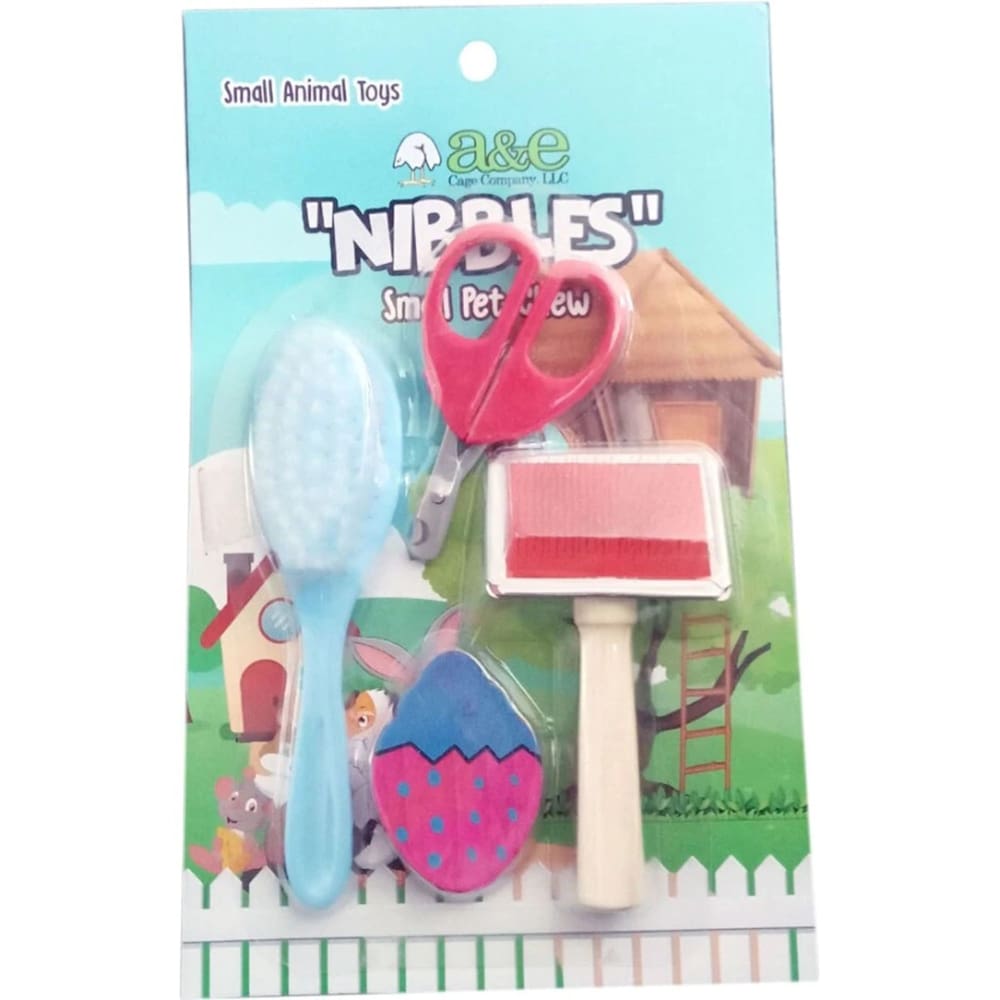 A and E Cages Nibbles Small Animal Grooming Kit Multi; 1ea-One Size - Pet Supplies - A and E