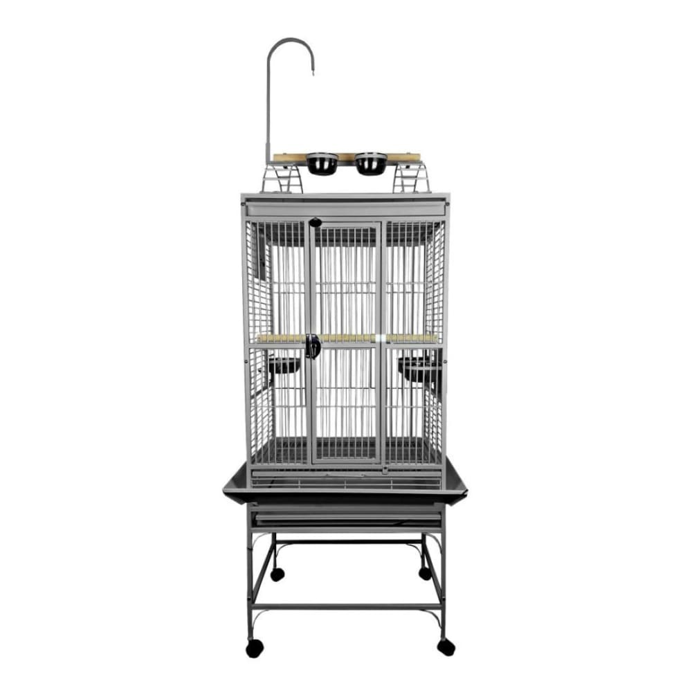 A and E Cages Play Top Bird Cage Platinum 1ea-24In X 22 in - Pet Supplies - A and E