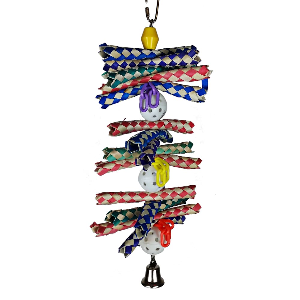 A & E Cages Happy Beaks Finger Stack Bird Toy 2in x 6in x 12in - Pet Supplies - A and E