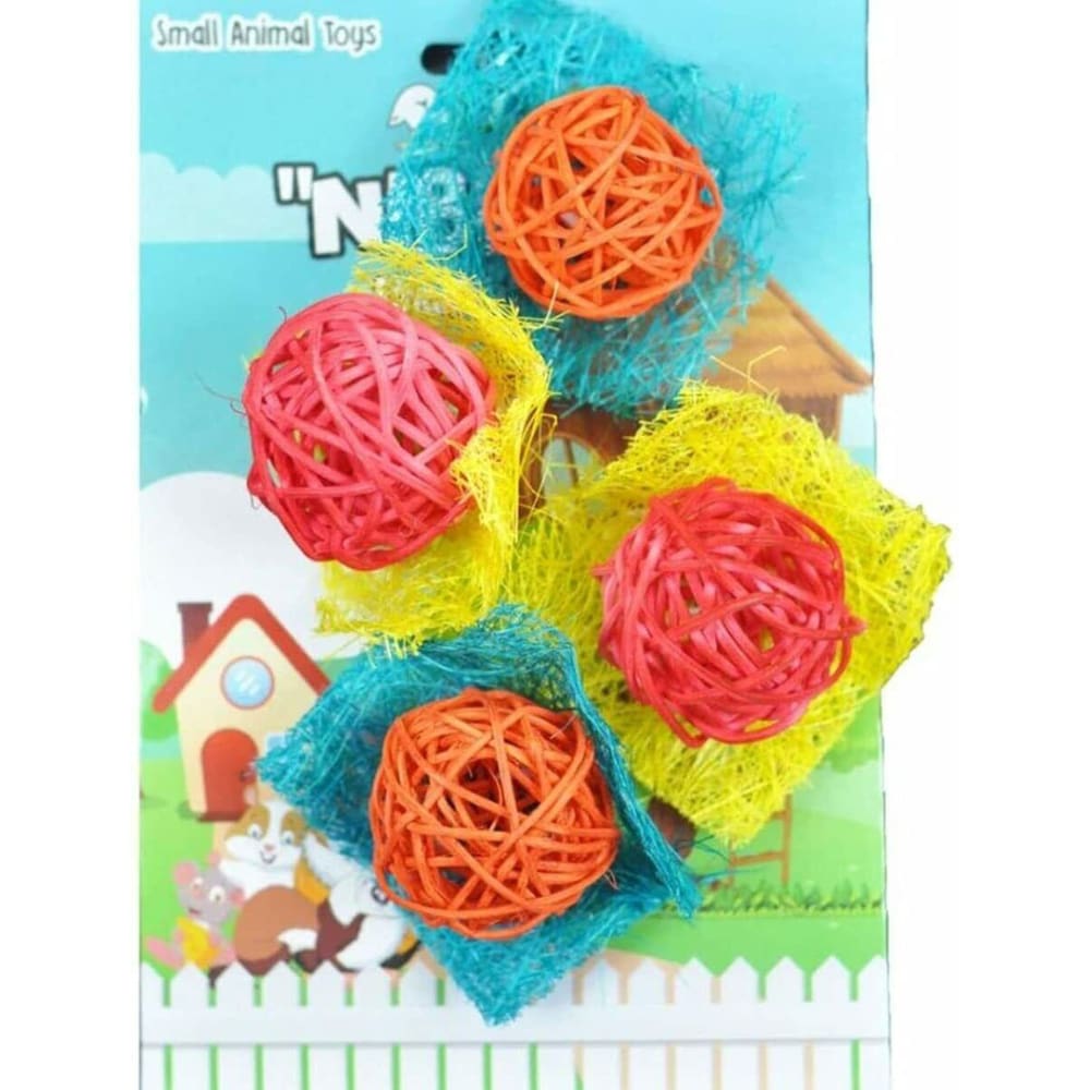 A &E Cages Nibbles Celebration Ball Small Animal Toy 1ea-One Size - Pet Supplies - A and E