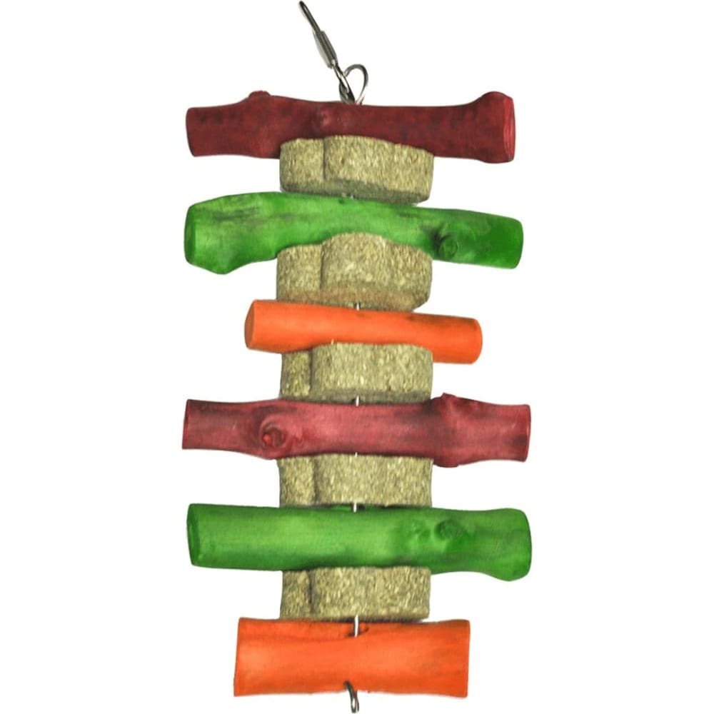 A E Cages Nibbles Colored Circle Small Animal Hay Chew Stackers 1ea/One Size - Pet Supplies - A and E