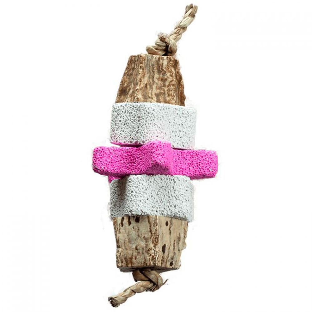 A E Cages Nibbles Star Bright Pumice Small Animal Chew Toy 1ea-One Size - Pet Supplies - A and E