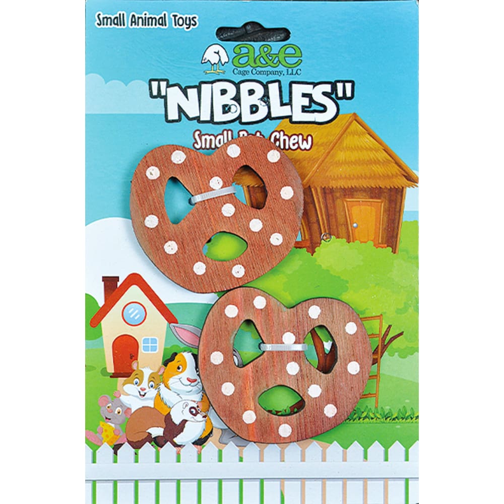 A &E Cages Wooden Pretzels Small Animal Chew Toy 1ea - Pet Supplies - A and E