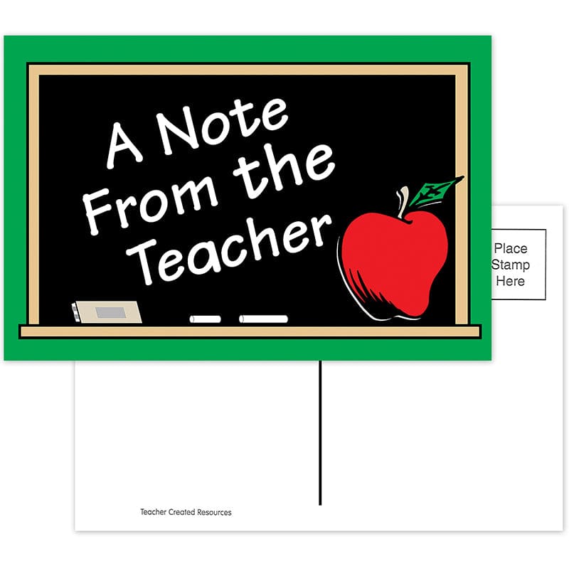 A Note From The Teacher 30Pk Postcards 4X6 (Pack of 10) - Postcards & Pads - Teacher Created Resources