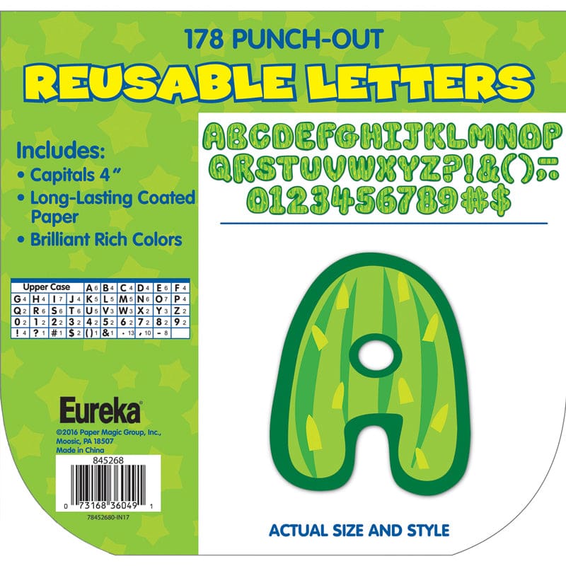 A Sharp Bunch Cactus Deco Letters (Pack of 6) - Letters - Eureka