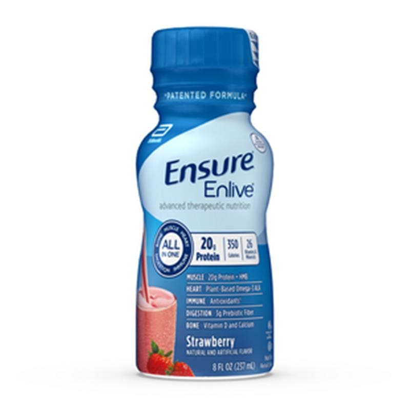 Abbott Ensure Enlive Strawberry 8Oz Bottle Case of 24 - Nutrition >> Nutritionals - Abbott
