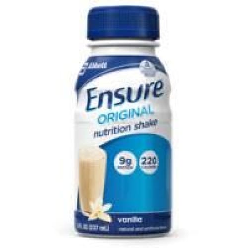 Abbott Ensure Original Vanilla 8 Oz Bottle Case of 24 - Nutrition >> Nutritionals - Abbott