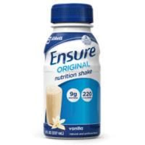 Abbott Ensure Original Vanilla 8 Oz Bottle Case of 24 - Nutrition >> Nutritionals - Abbott