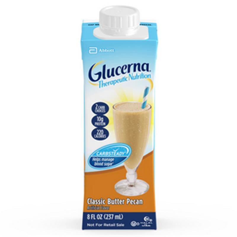 Abbott Glucerna Shake Butter Pecan 8Oz Arc Case of 24 - Nutrition >> Nutritionals - Abbott