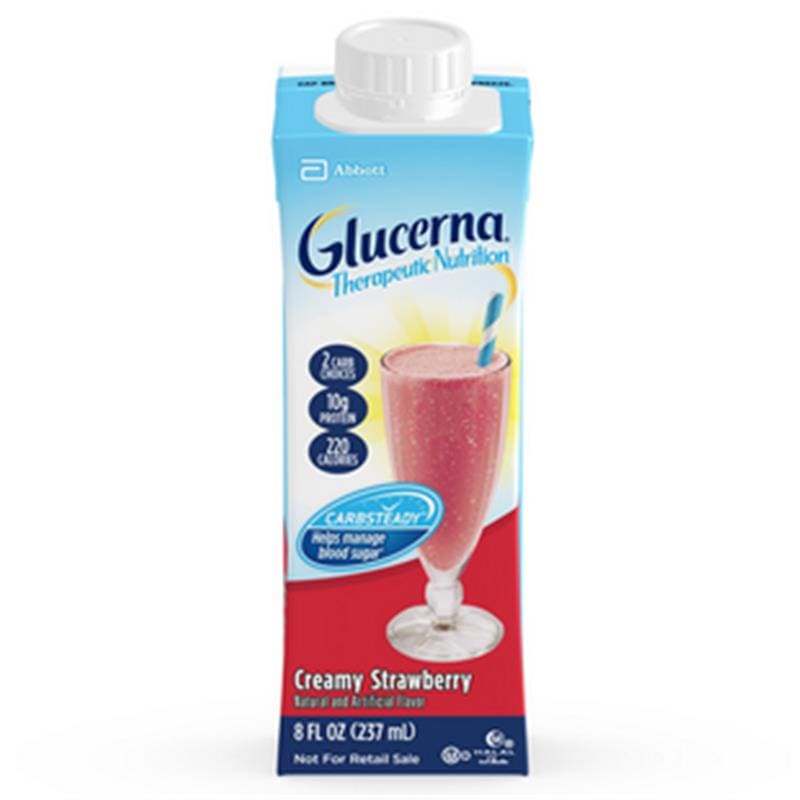 Abbott Glucerna Shake Strawberry 8 Oz Arc Case of 24 - Nutrition >> Nutritionals - Abbott