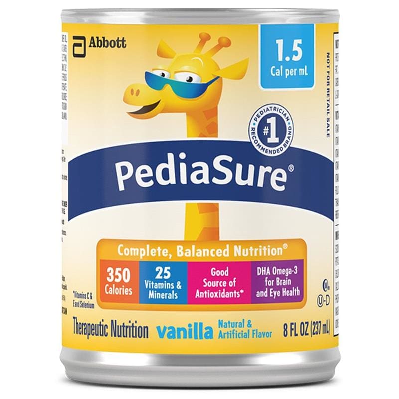 Abbott Pediasure 1.5 Cal Vanilla 8 0Z Can Case of 24 - Nutrition >> Nutritionals - Abbott