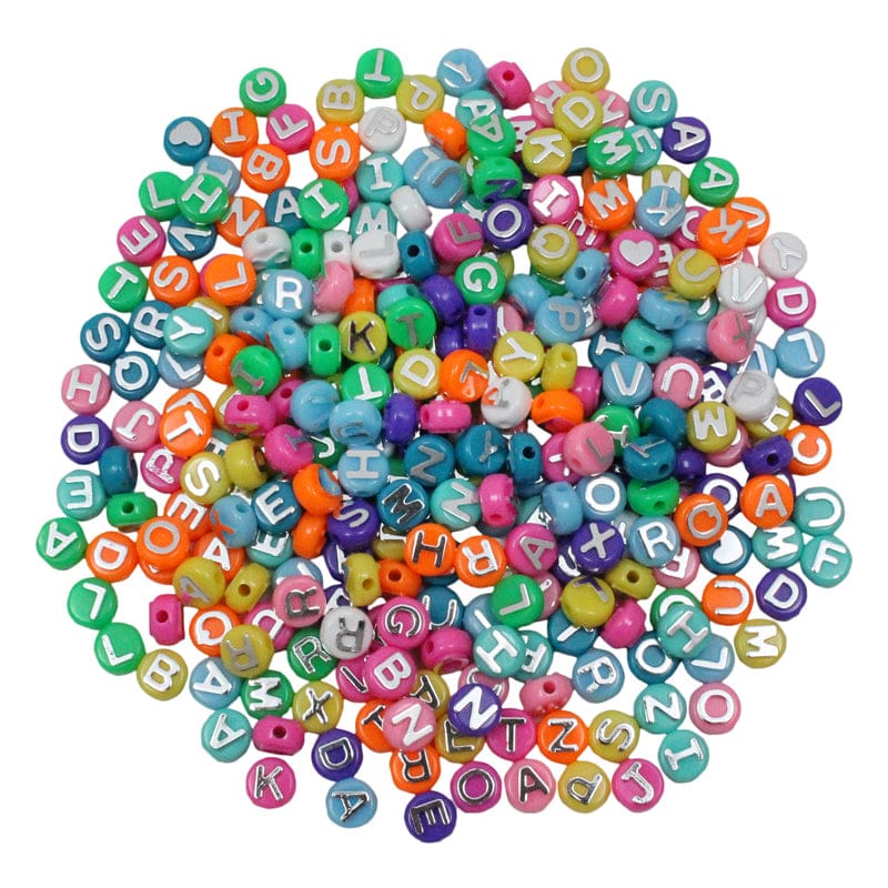 Abc Beads 300Pk For Arts & Craft Projects (Pack of 6) - Beads - Hygloss Products Inc.