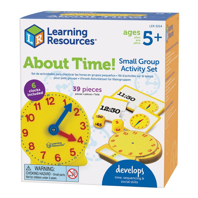 About Time Small Group Activity Set - Hands-On Activities - Learning Resources