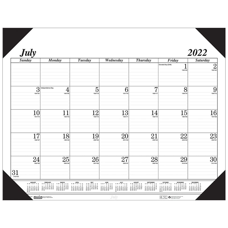 Academic Economy Desk Pad 14-Month Jul-Aug (Pack of 2) - Calendars - House Of Doolittle