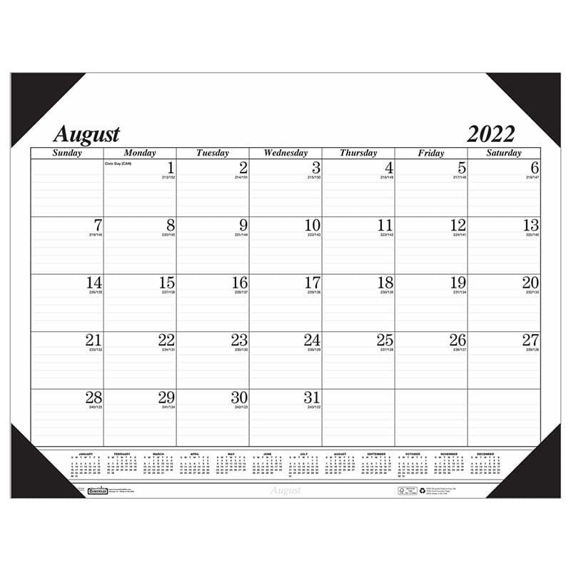 Academic Economy Desk Pad 17-Month Aug-Dec (Pack of 2) - Calendars - House Of Doolittle