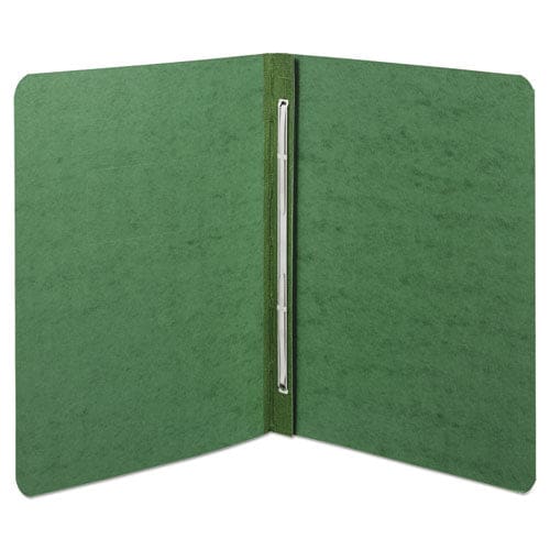 ACCO Presstex Report Cover With Tyvek Reinforced Hinge Side Bound 2-piece Prong Fastener 8.5 X 11 3 Capacity Dark Green - School Supplies -