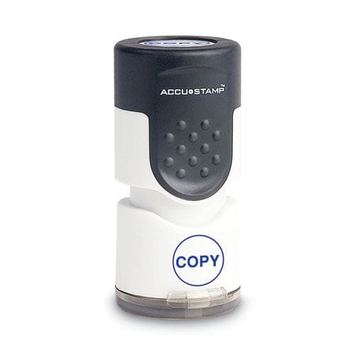 ACCUSTAMP Pre-inked Round Stamp Copy 0.63 Dia Blue - Office - ACCUSTAMP®
