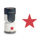 Accustamp Pre-inked Round Stamp With Microban Star 0.63 Dia Red - School Supplies - ACCUSTAMP®