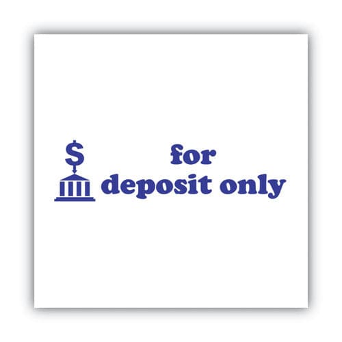 ACCUSTAMP2 Pre-inked Shutter Stamp Blue For Deposit Only 1.63 X 0.5 - Office - ACCUSTAMP2®