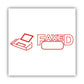 ACCUSTAMP2 Pre-inked Shutter Stamp Red Faxed 1.63 X 0.5 - Office - ACCUSTAMP2®