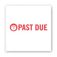ACCUSTAMP2 Pre-inked Shutter Stamp Red Past Due 1.63 X 0.5 - Office - ACCUSTAMP2®
