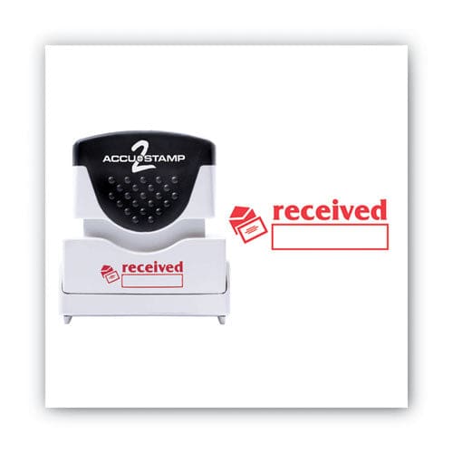 ACCUSTAMP2 Pre-inked Shutter Stamp Red Received 1.63 X 0.5 - Office - ACCUSTAMP2®