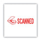 ACCUSTAMP2 Pre-inked Shutter Stamp Red Scanned 1.63 X 0.5 - Office - ACCUSTAMP2®