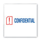 ACCUSTAMP2 Pre-inked Shutter Stamp Red/blue Confidential 1.63 X 0.5 - Office - ACCUSTAMP2®