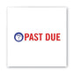 ACCUSTAMP2 Pre-inked Shutter Stamp Red/blue Past Due 1.63 X 0.5 - Office - ACCUSTAMP2®