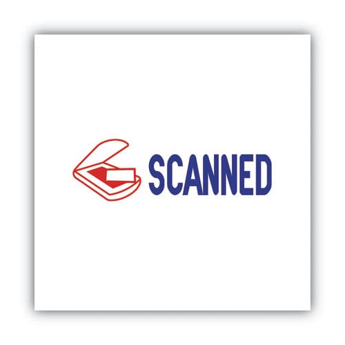 ACCUSTAMP2 Pre-inked Shutter Stamp Red/blue Scanned 1.63 X 0.5 - Office - ACCUSTAMP2®