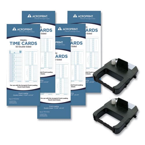 Acroprint Exp250 Accessory Bundle Weekly Two Sides 3.38 X 8.25 - Office - Acroprint®