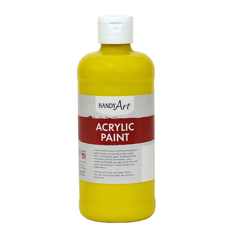 Acrylic Paint 16 Oz Chrome Yellow (Pack of 6) - Paint - Rock Paint Distributing Corp