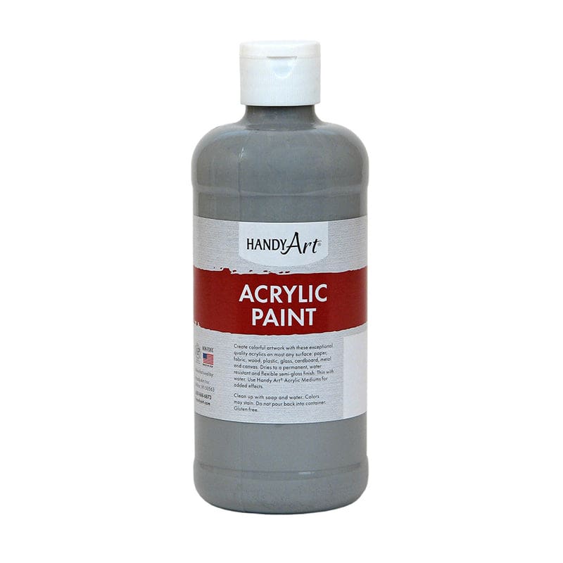Acrylic Paint 16 Oz Gray (Pack of 6) - Paint - Rock Paint Distributing Corp