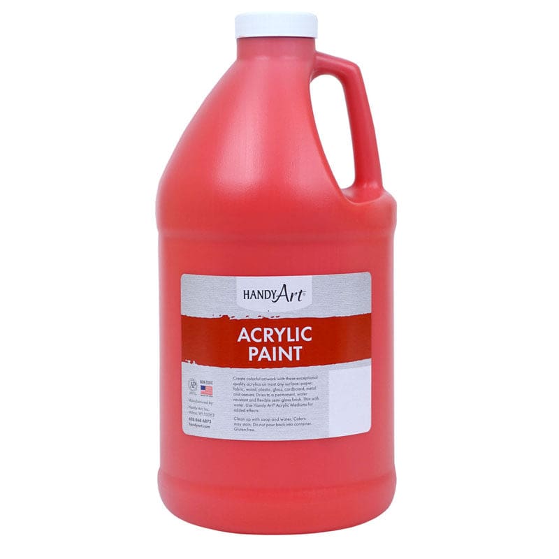 Acrylic Paint Half Gallon Vermilion - Paint - Rock Paint Distributing Corp