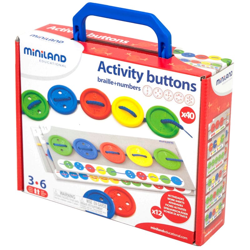 Activity Buttons (Pack of 2) - Manipulatives - Miniland Educational Corporation