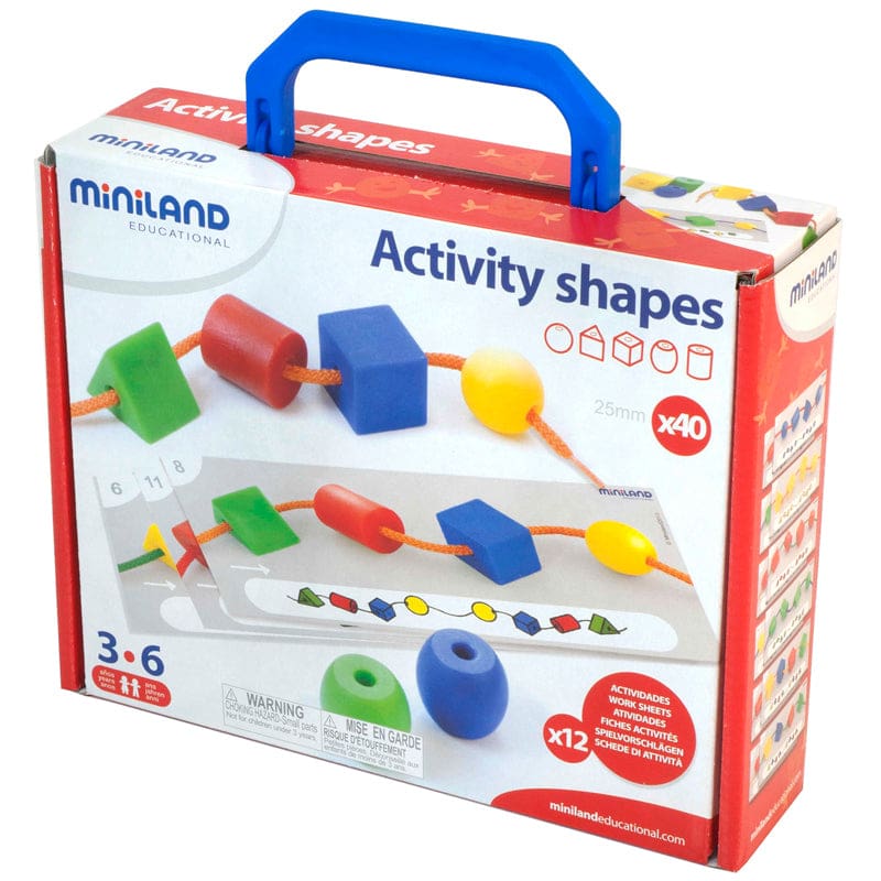 Activity Shapes (Pack of 2) - Lacing - Miniland Educational Corporation