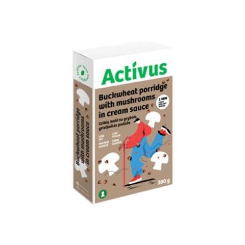 ACTIVUS Buckwheat Porridge with Mushrooms& Sourcream 10.58 oz. (300 g.) - Activus