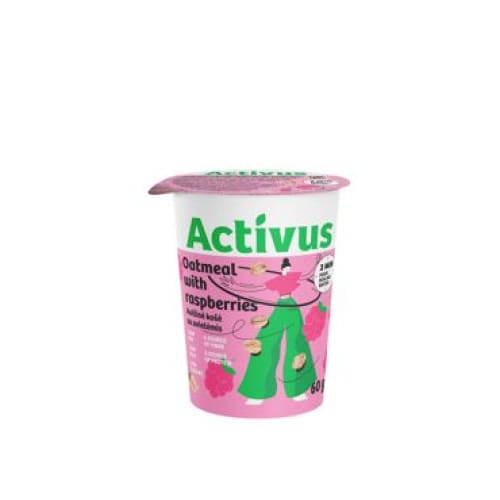 ACTIVUS Oatflakes Porridge with Raspberries 2.12 oz. (60 g.) - Activus