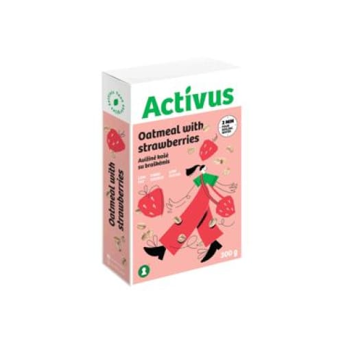 ACTIVUS Oatflakes Porridge with Strawberries 10.58 oz. (300 g.) - Activus