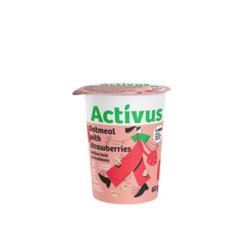 ACTIVUS Oatflakes Porridge with Strawberry Piecies 2.12 oz. (60 g.) - Activus
