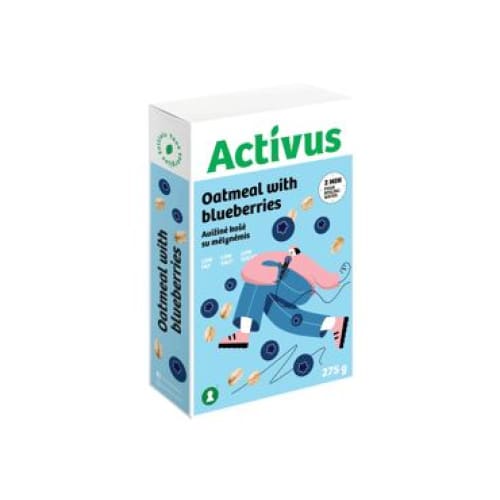 ACTIVUS Quickly Prepared Oatflakes Porridge with Blueberries 9.7 oz. (275 g.) - Activus